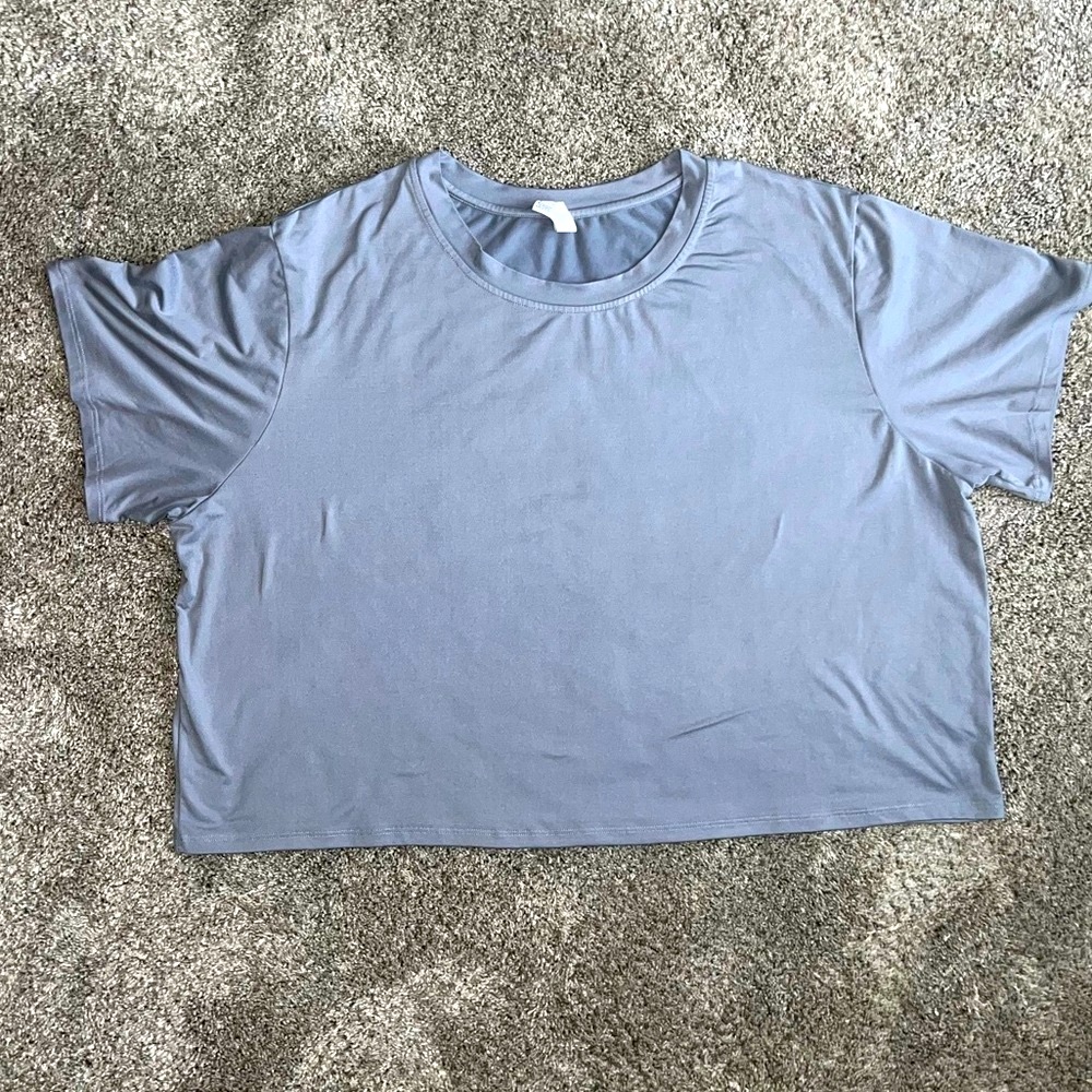 P’Tula Half Time Crop - Misty Grey